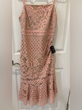 chinese dress ladies Lilianna Cotton Lace Midi Dress – SIMKHAI